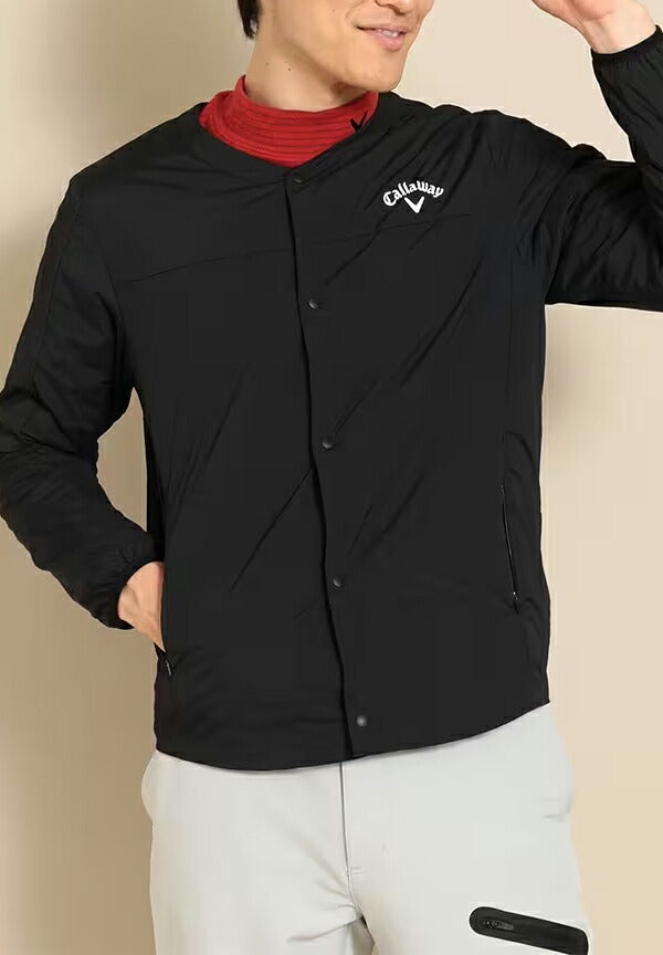 キャロウェイアパレル2023年秋冬モデルメンズストレッチナイロンタフタ中綿ブルゾンC23215105Callaway【23】