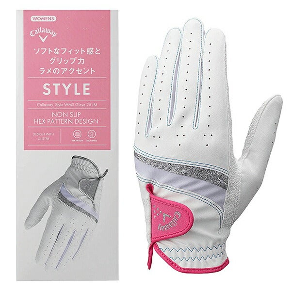 キャロウェイゴルフレディースGLCGSTYLEDUALWMSゴルフグローブ両手用【25】