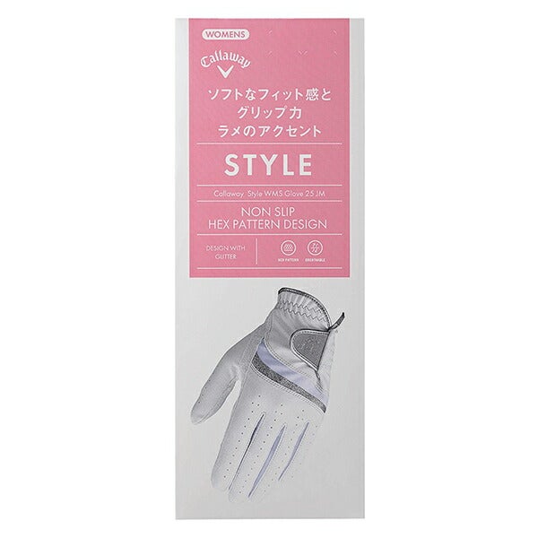 キャロウェイゴルフレディースGLCGSTYLEDUALWMSゴルフグローブ両手用【25】