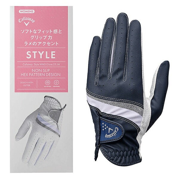 キャロウェイゴルフレディースGLCGSTYLEDUALWMSゴルフグローブ両手用【25】