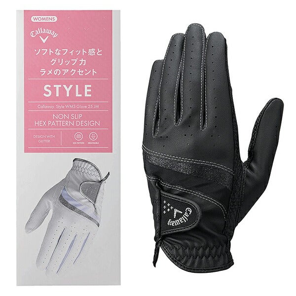 キャロウェイゴルフレディースGLCGSTYLEDUALWMSゴルフグローブ両手用【25】
