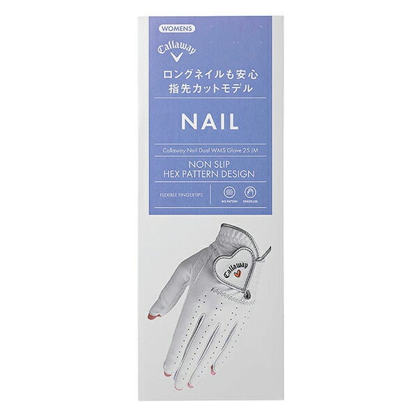 キャロウェイゴルフレディースGLCGNAILDUALWMSゴルフグローブ両手用【25】
