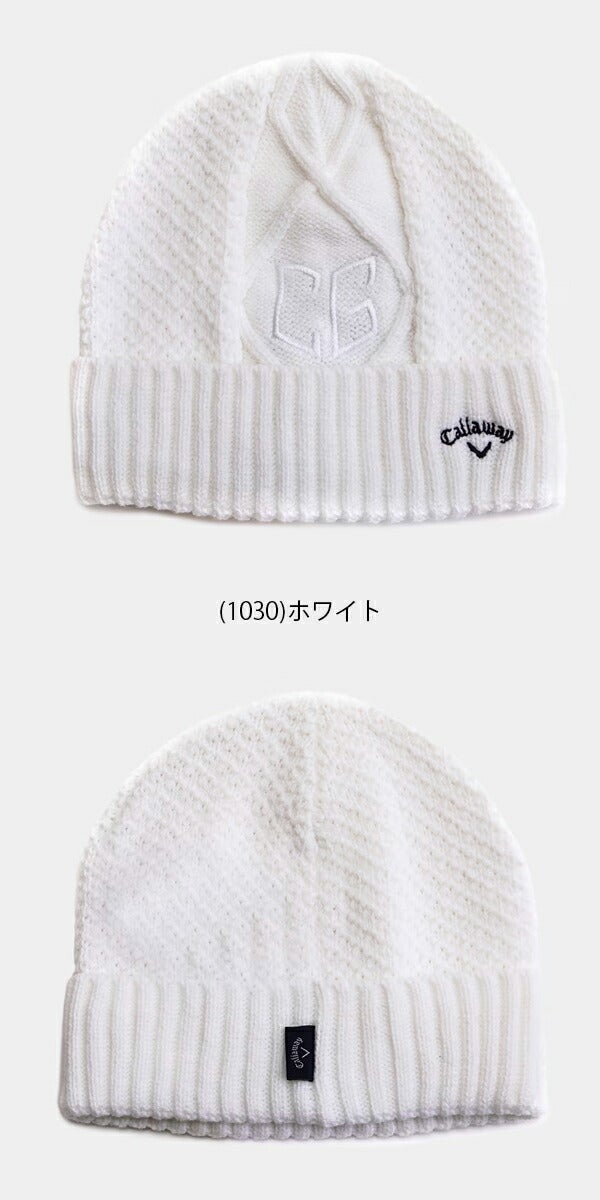 キャロウェイアパレル2023年秋冬モデルメンズCGロゴ刺繍ビーニーC23291122Callawayニット帽【23】