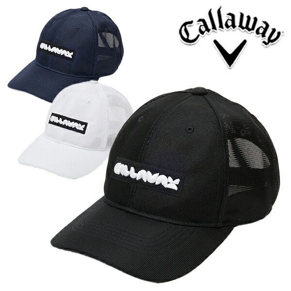 キャロウェイアパレル2024年春夏モデルメンズ撥水メッシュキャップC24191105CallawayGolf【24】