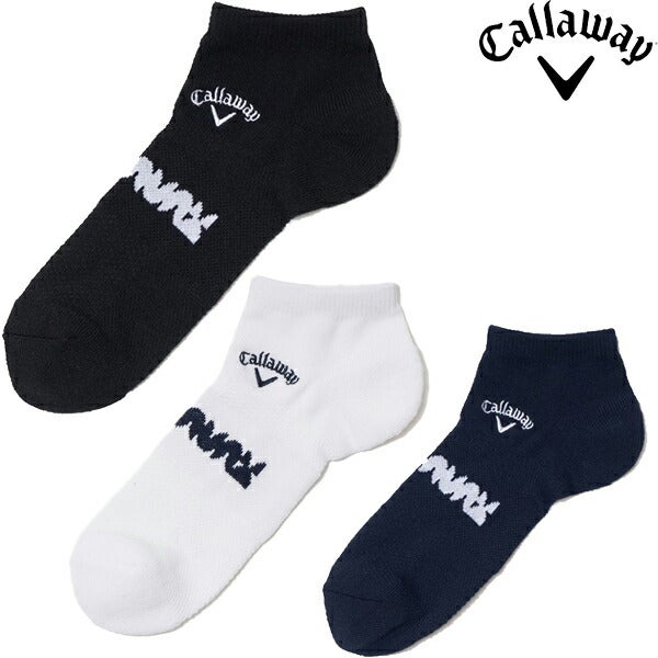 キャロウェイアパレル2024年春夏モデルメンズメッシュアンクルソックスC24193103CallawayGolf【24】