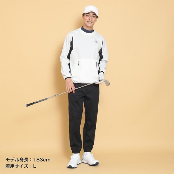 キャロウェイアパレル2024年秋冬モデルメンズシワポリエステルプルオーバーブルゾンC24215101Callaway【24】