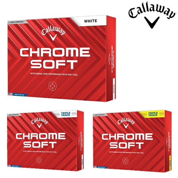 24SSキャロウェイゴルフクロムソフトゴルフボール1ダースCallawayGolf【24】