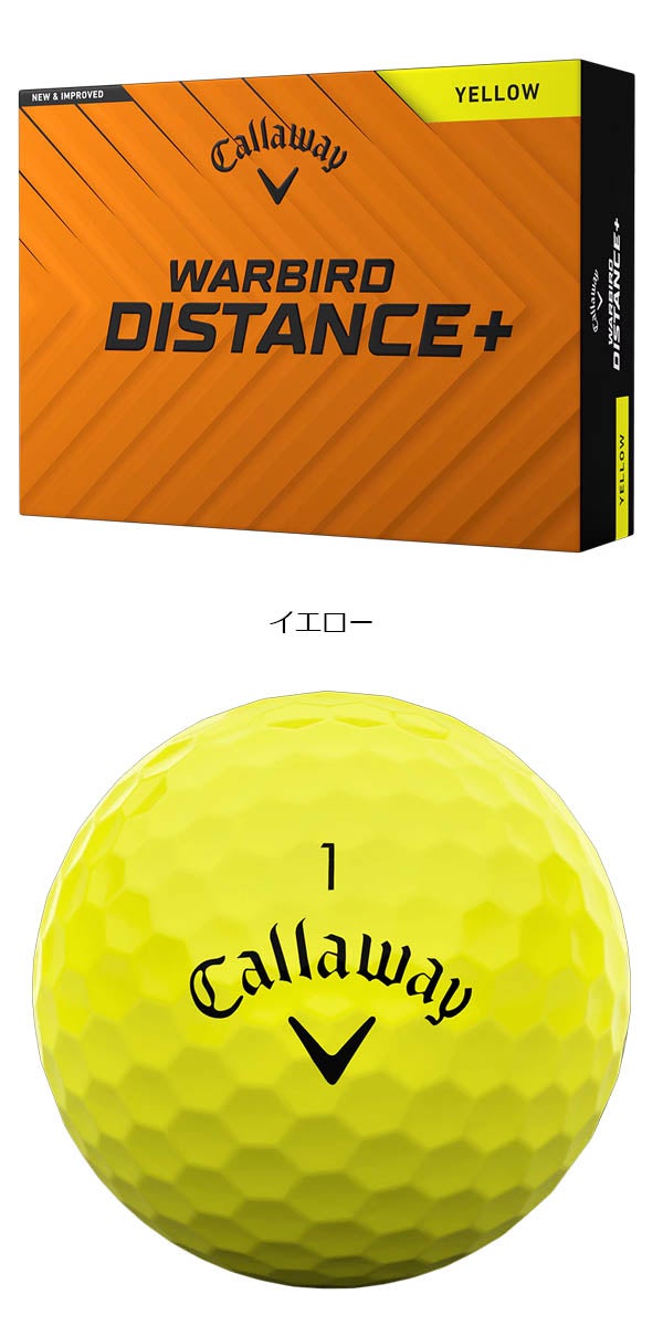 キャロウェイゴルフWARBIRDDISTANCE+25ウォーバードディスタンスゴルフボール1ダースCallawayGolf【25】