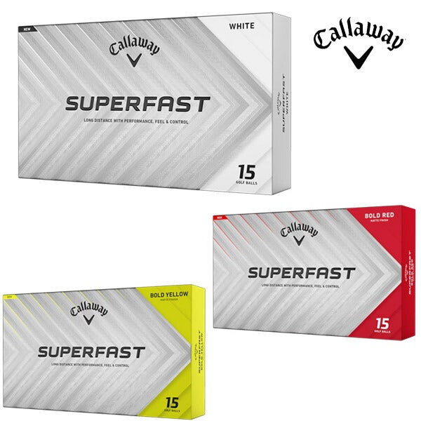 キャロウェイSUPERFASTスーパーファストゴルフボール1ダース【25】