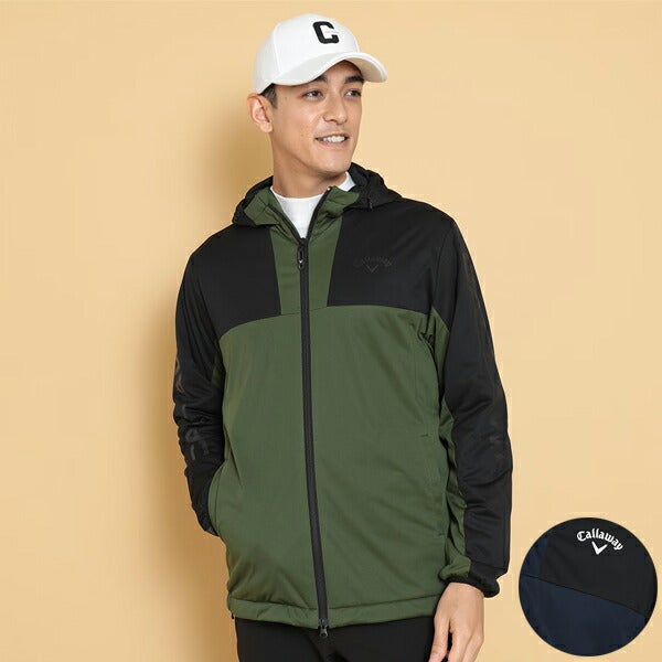 キャロウェイアパレル2024年秋冬モデルメンズスターストレッチフルジップフーディブルゾンC24215106Callaway【24】
