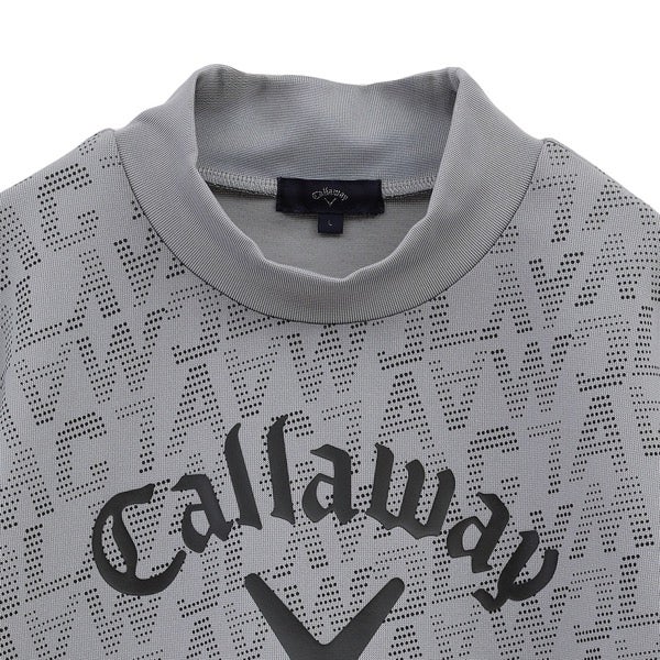キャロウェイアパレル2024年秋冬モデルメンズロゴプリントハーフゲージ半袖スウェットC24217103Callaway【24】