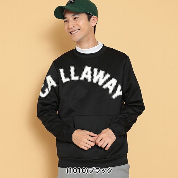 キャロウェイアパレル2024年秋冬モデルメンズロゴプリントダンボールスウェットC24217106Callaway【24】