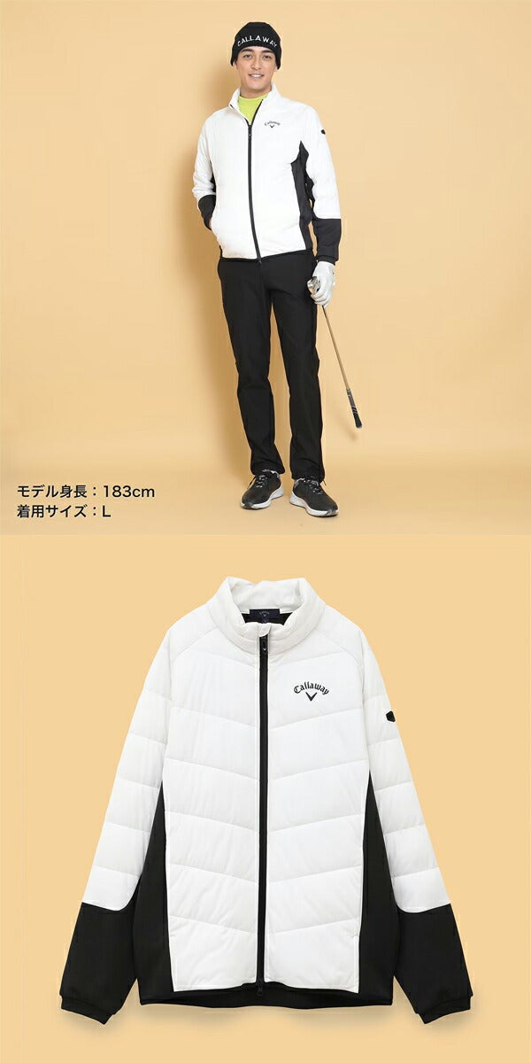 キャロウェイアパレル2024年秋冬モデルメンズスターストレッチ&フリースドッキングブルゾンC24217109Callaway【24】