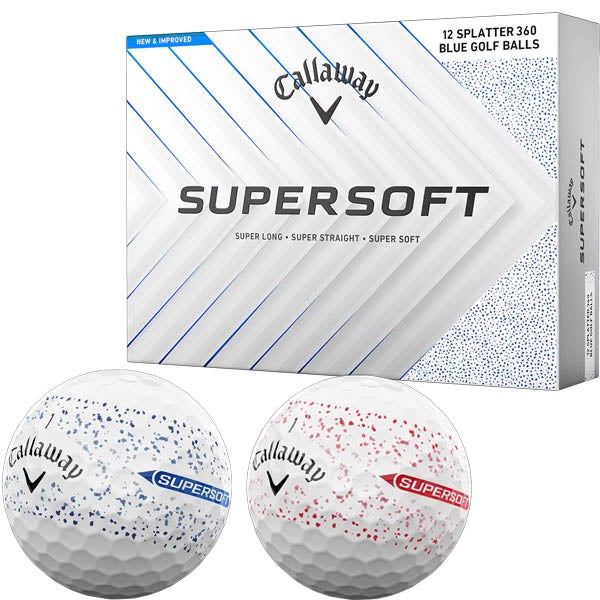 キャロウェイゴルフSUPERSOFT25SPLATTER360スーパーソフトスプラッターゴルフボール1ダースCallawayGolf【25】