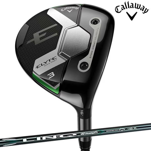 キャロウェイゴルフメンズELYTEMAXFASTエリートマックスファストフェアウェイウッドLIN-QGREEN40forCallawayカーボンシャフトCallawayGolf【25】