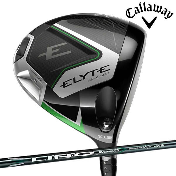キャロウェイゴルフメンズELYTEMAXFASTエリートマックスファストドライバーLIN-QGREEN40forCallawayカーボンシャフト【25】