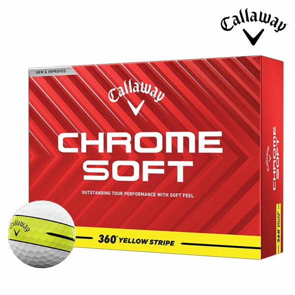 キャロウェイゴルフクロムソフト360ストライプCHROMESOFT360STRIPEゴルフボール1ダース【25】