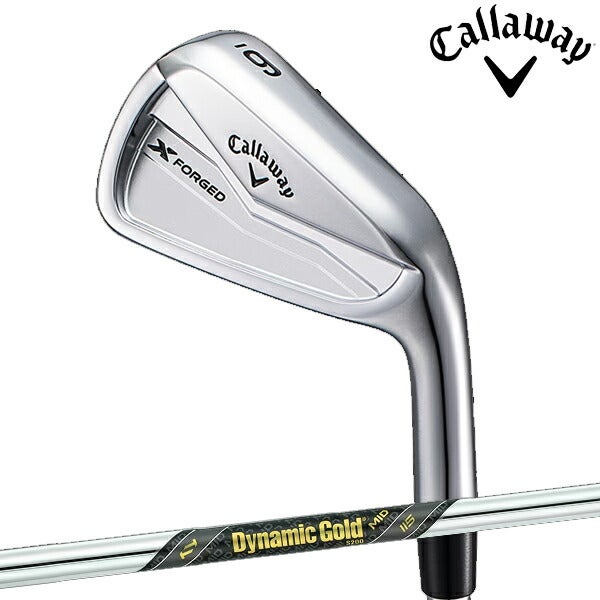 キャロウェイゴルフメンズFORGED24エックスフォージドアイアン6本組(5-9、PW)ダイナミックゴールドMID115スチールシャフトCALLAWAY【24】