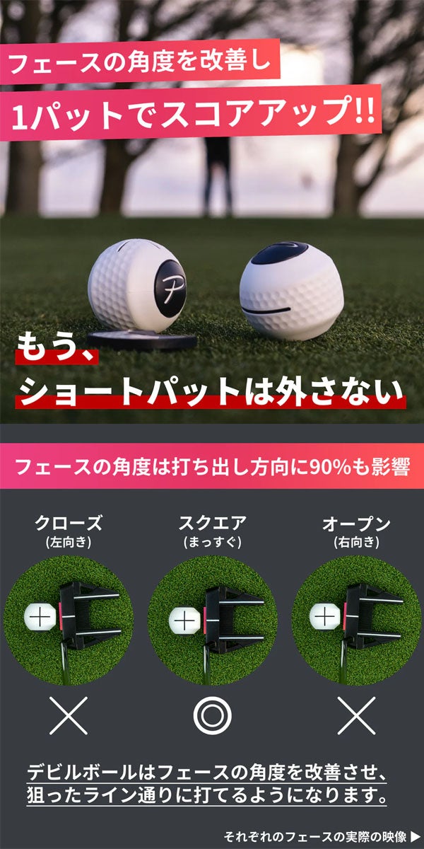 PuttOUTパットアウトデビルボールパッティング練習器【25】
