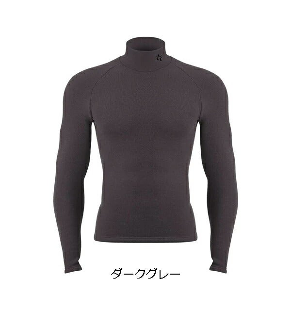 イオンスポーツ2023年秋冬モデルユニセックスゼロフィットヒートラブMDモックネック長袖シャツアンダーウェアZHRUMD-11着た瞬間から暖かい【23】