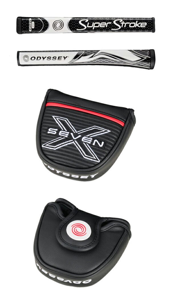 オデッセイメンズREDSEVENXパターODYSSEYSTEELBLACKシャフトSUPERSTROKEODYSSEYPistolZenergy2.0グリップ（5720420）【25】