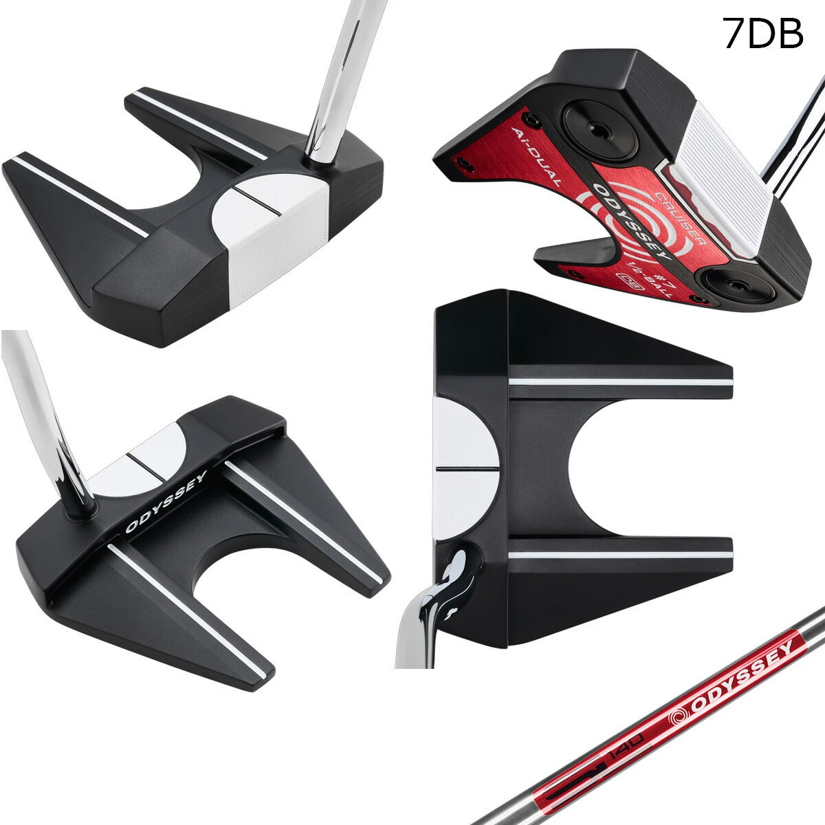 【数量限定】オデッセイメンズAi-DUAL1/2-BALLCRUISERパターSTROKELAB140スチールシャフトAi-DUALCRUISEROSグリップ【26SS】