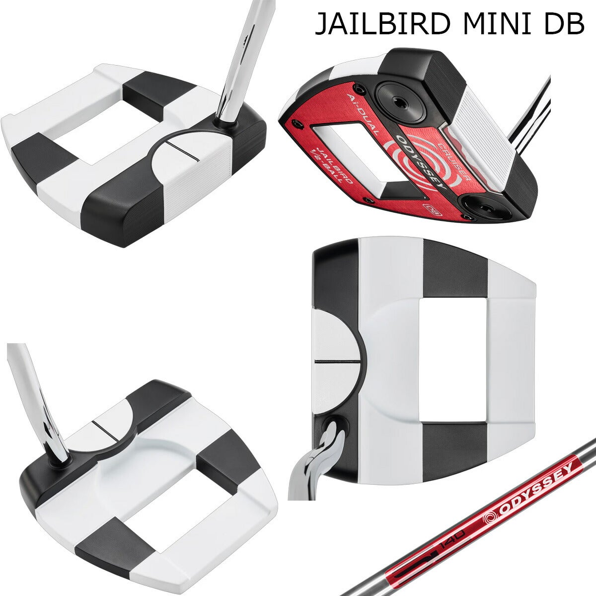 【数量限定】オデッセイメンズAi-DUAL1/2-BALLCRUISERパターSTROKELAB140スチールシャフトAi-DUALCRUISEROSグリップ【26SS】