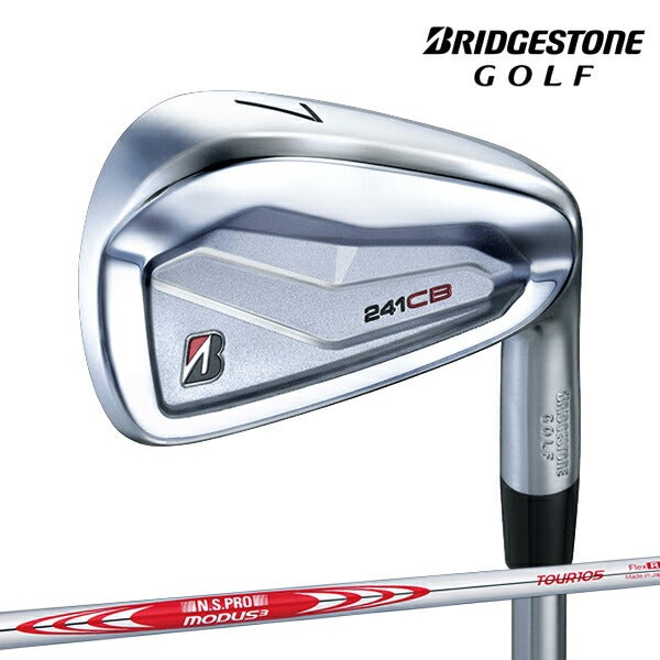 ブリヂストンゴルフメンズ241CBアイアン6本組(5-9、PW)NSPROMODUS3TOUR105スチールシャフトBRIDGESTONEGOLFアイアンセット【24】