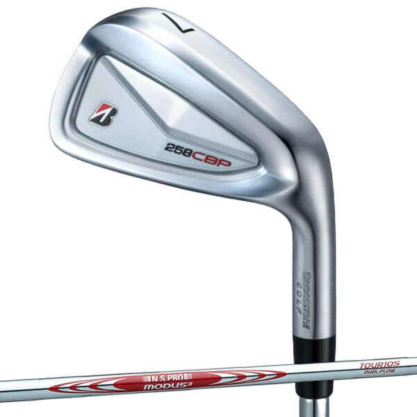 ブリヂストンメンズ258CBPアイアン6本組(5-9、PW)NSPROMODUS3TOUR105DUALFLOWスチールシャフトBRIDGESTONEGOLFアイアンセット【25】