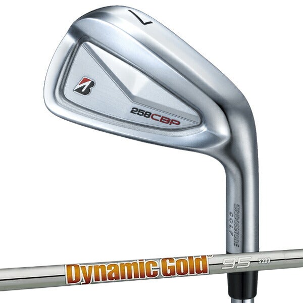 【メーカーカスタム】ブリヂストンメンズ258CBPアイアン5本組(6-9、PW)ダイナミックゴールドスチールシャフトBRIDGESTONEGOLFアイアンセット【25】