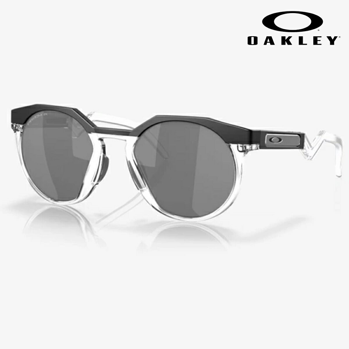 オークリーHSTN(A)サングラスOO9242Aフレームカラー：マットブラッククリア/レンズカラー：プリズムブラックポラーOAKLEY【24】
