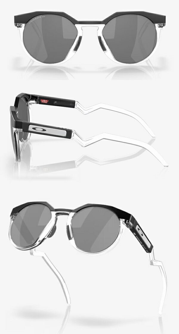 オークリーHSTN(A)サングラスOO9242Aフレームカラー：マットブラッククリア/レンズカラー：プリズムブラックポラーOAKLEY【24】