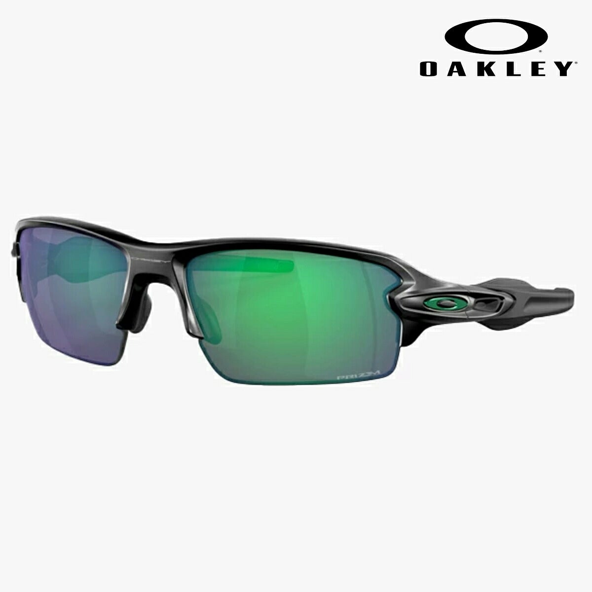 24SSオークリーメンズサングラスFLAK2.0(A)フレーム：MattBlackレンズ：PrizmJadePolarized（偏光）OO9271-2561OAKLEY【24】