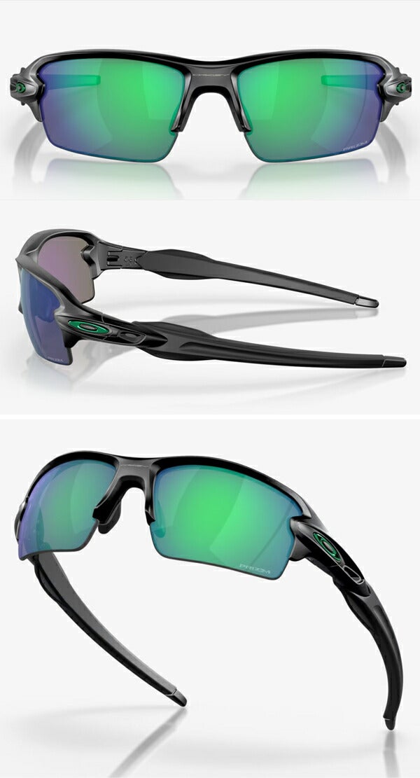 24SSオークリーメンズサングラスFLAK2.0(A)フレーム：MattBlackレンズ：PrizmJadePolarized（偏光）OO9271-2561OAKLEY【24】