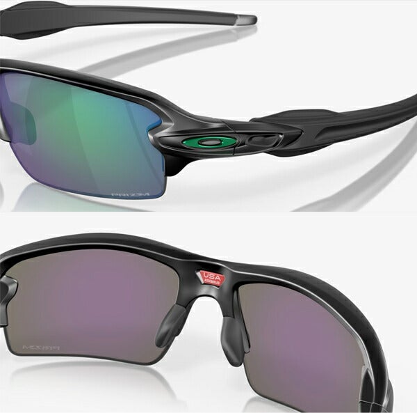 24SSオークリーメンズサングラスFLAK2.0(A)フレーム：MattBlackレンズ：PrizmJadePolarized（偏光）OO9271-2561OAKLEY【24】