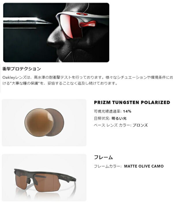 オークリーサングラスOO9400-0468フレームカラー：MATTEOLIVECAMOレンズカラー：PRIZMTUNGSTENPOLARIZEDOAKLEY【24】