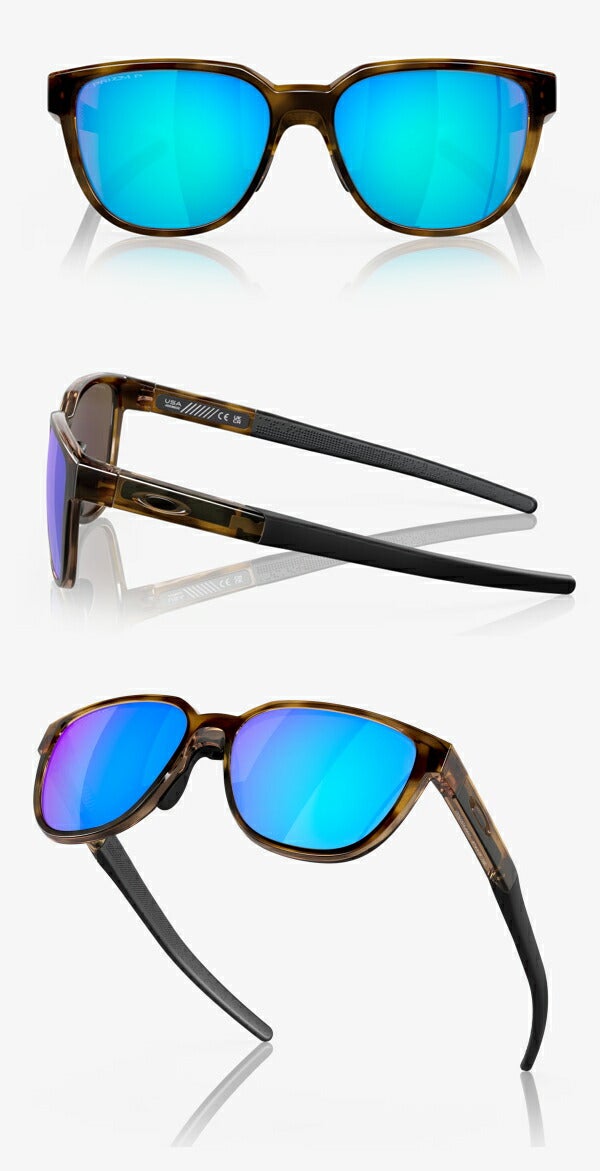 オークリーACTUATOR(A)PrizmSapphirePolarizedレンズBrownTortoiseフレームサングラスOO9250A-0457Oakley【24】