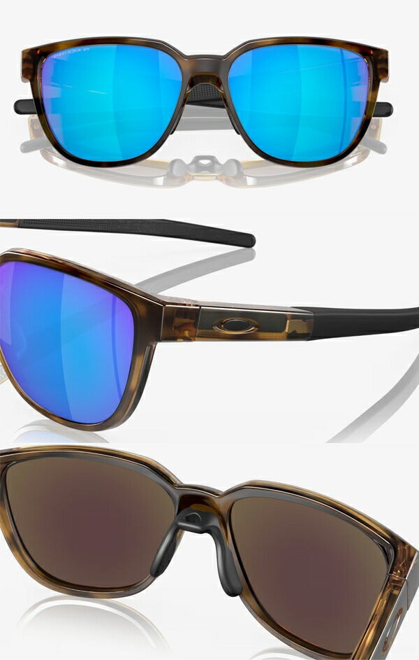 オークリーACTUATOR(A)PrizmSapphirePolarizedレンズBrownTortoiseフレームサングラスOO9250A-0457Oakley【24】