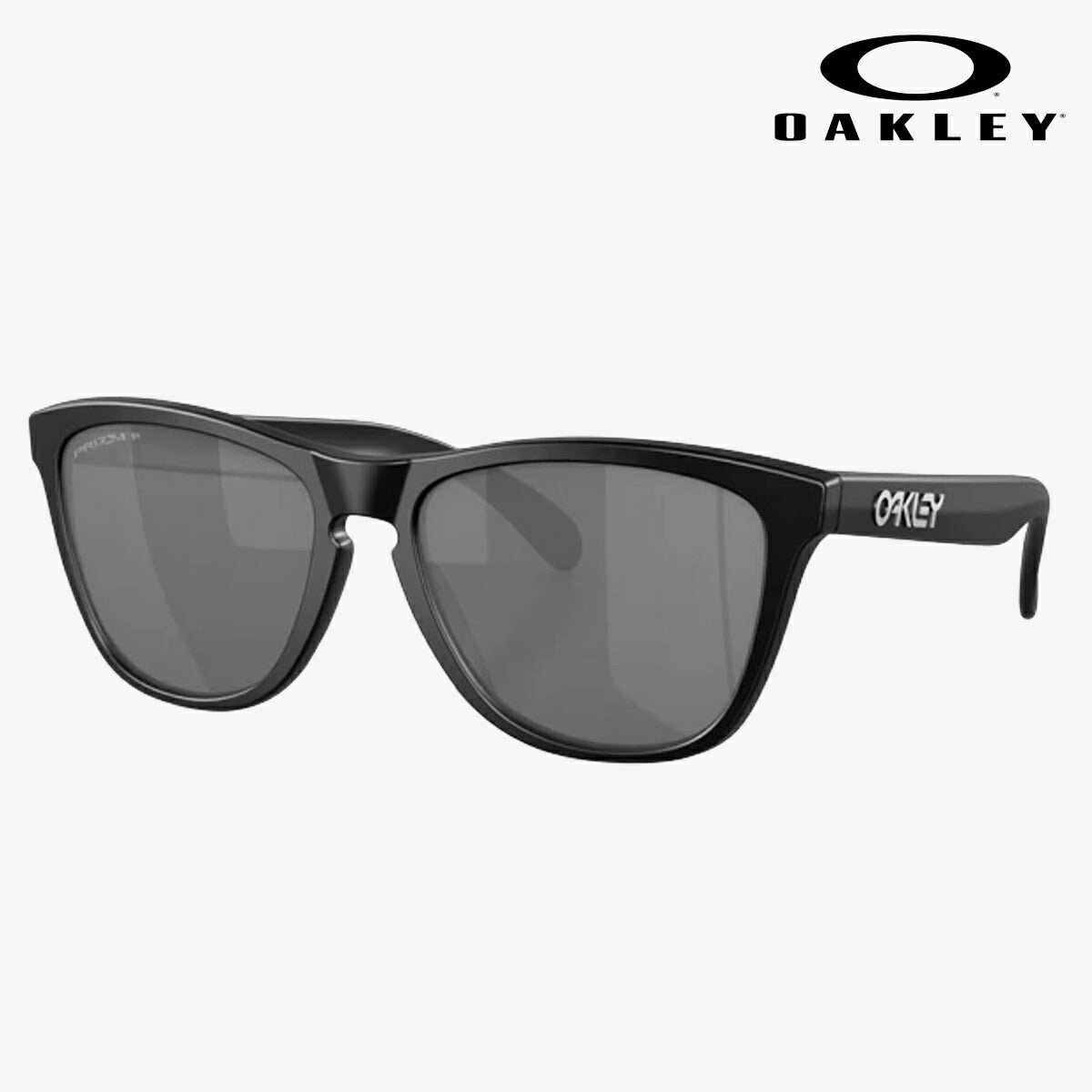オークリーFROGSKINS(A)MATTEBLACK／PRIZMBLACKPOLARIZEDサングラスOO92458754OAKLEY【25】