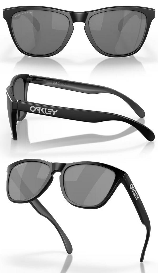 オークリーFROGSKINS(A)MATTEBLACK／PRIZMBLACKPOLARIZEDサングラスOO92458754OAKLEY【25】