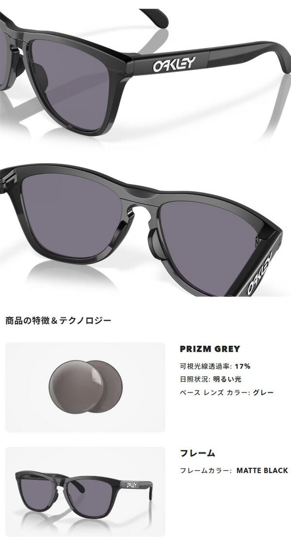 オークリーFROGSKINSRANGE(A)MATTEBLACK/BLACKINK／PRIZMGREYサングラスOO9284A1055OAKLEY【25】