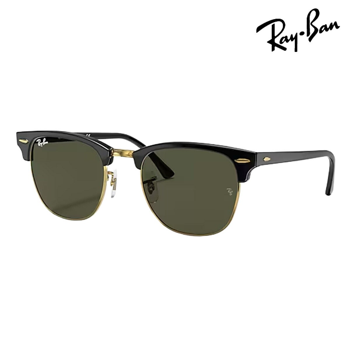RayBanレイバンユニセックスClubmasterサングラス3016W036551カラー名称：BLACKONARISTA/G-15GREEN【25FW】