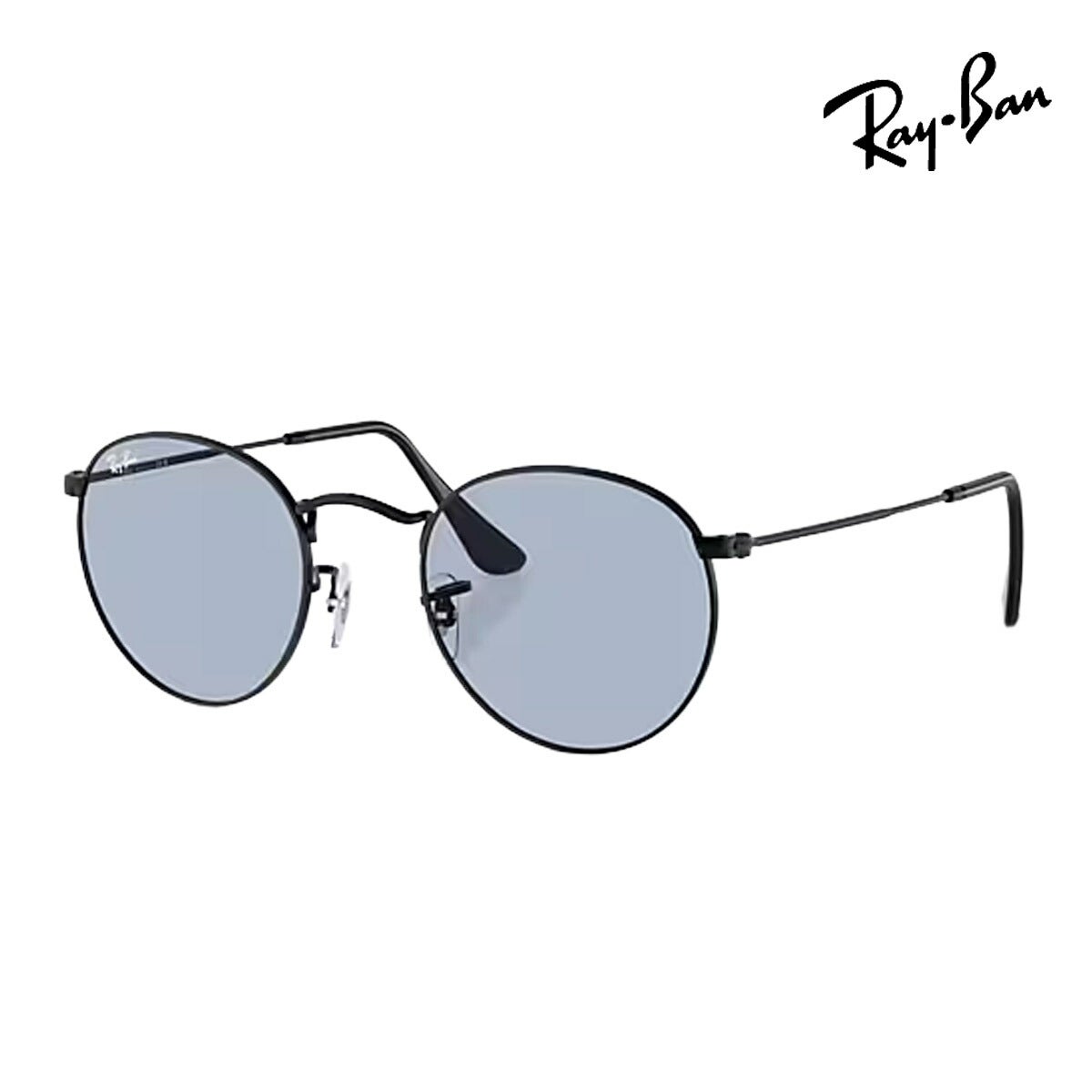 RayBanレイバンユニセックスRoundMetalサングラス3447002/6450カラー名称：BLACK/BLUEGREY【25FW】