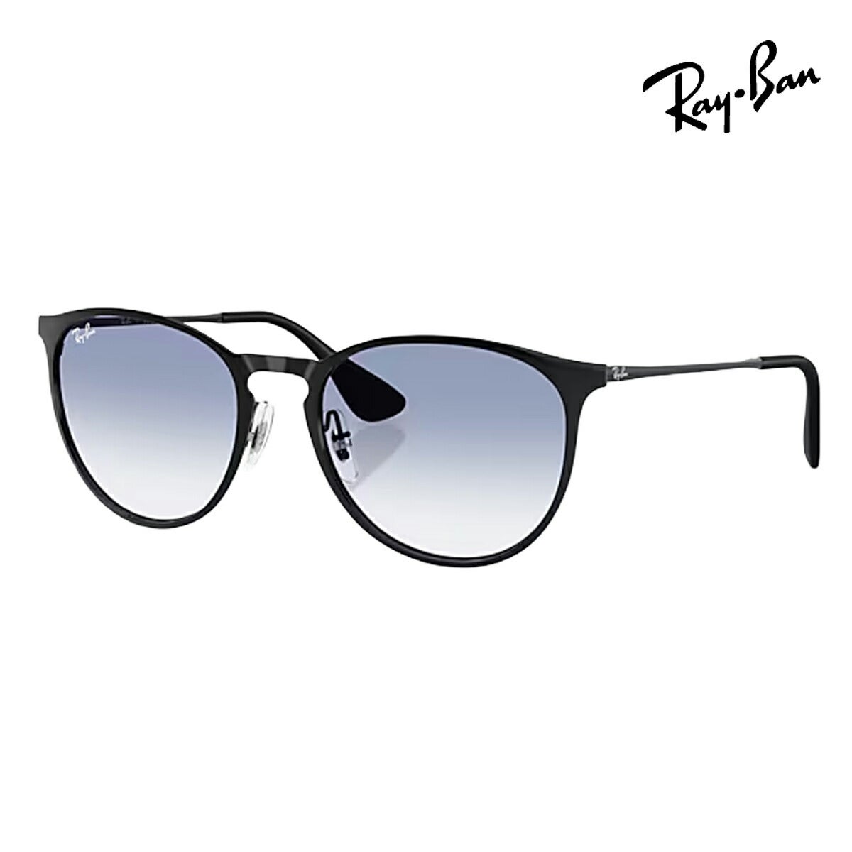 RayBanレイバンユニセックスErikaMetalサングラス3539002/1954カラー名称：BLACK/CLEARGRADIENTLIGHTBLUE【25FW】