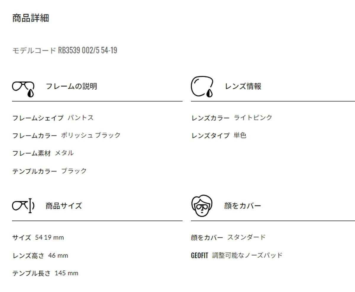 RayBanレイバンユニセックスErikaMetalサングラス3539002/554カラー名称：BLACK/BLOWN【25FW】
