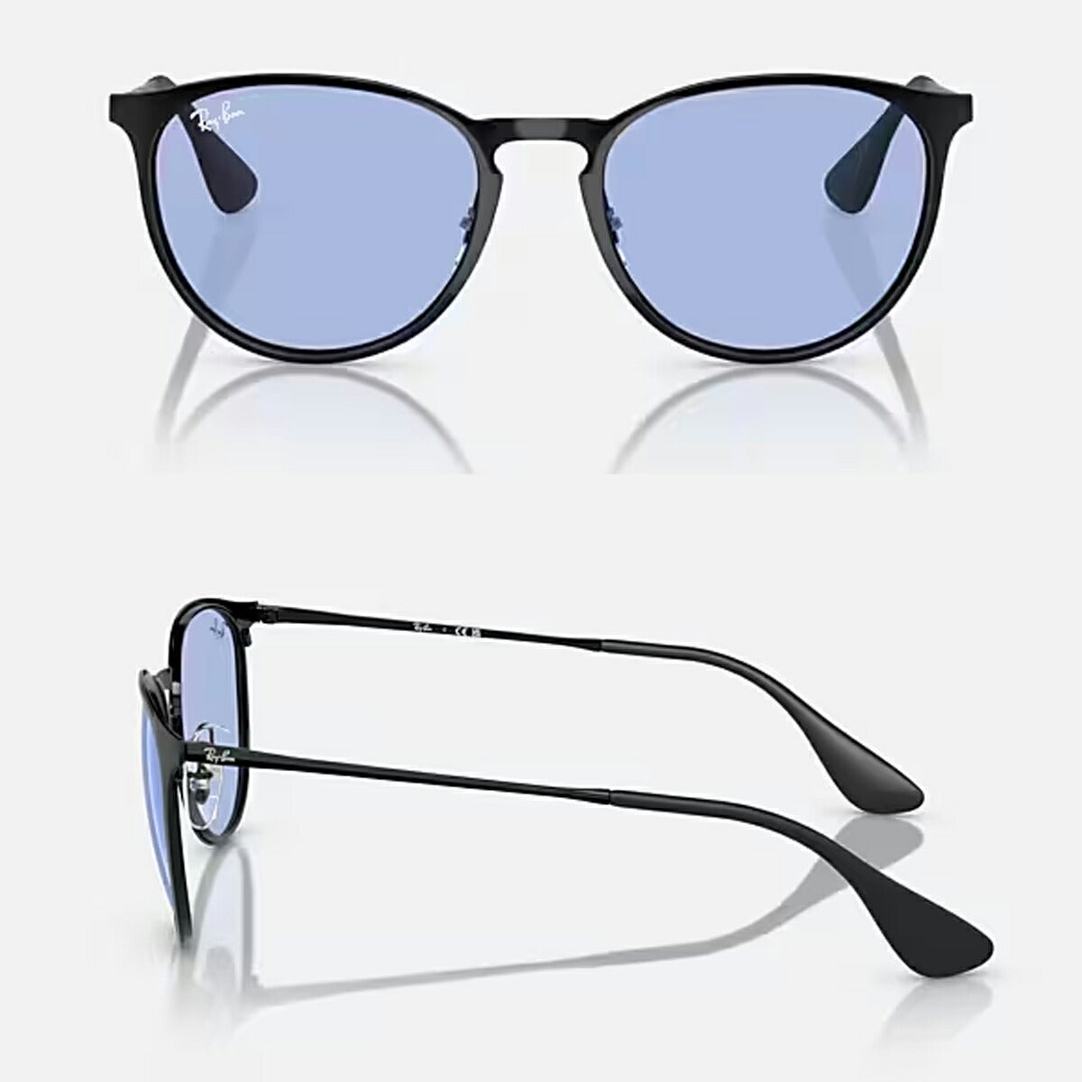 RayBanレイバンユニセックスErikaMetalサングラス3539002/8054カラー名称：BLACK/BLUE【25FW】