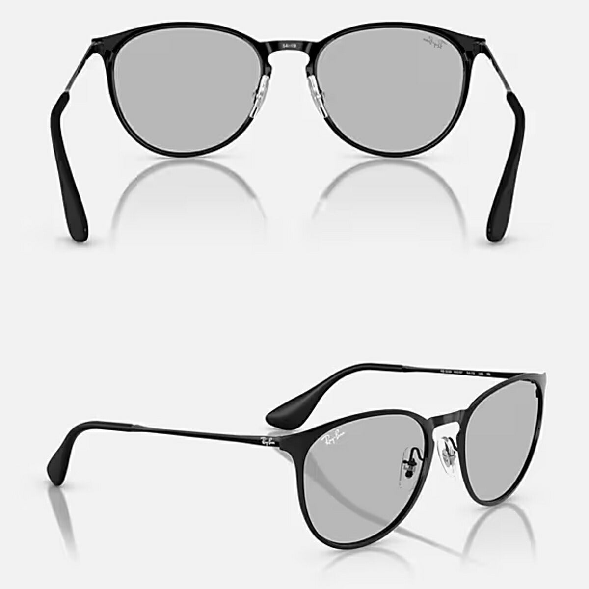 RayBanレイバンユニセックスErikaMetalサングラス3539002/8754カラー名称：BLACK/GREY【25FW】