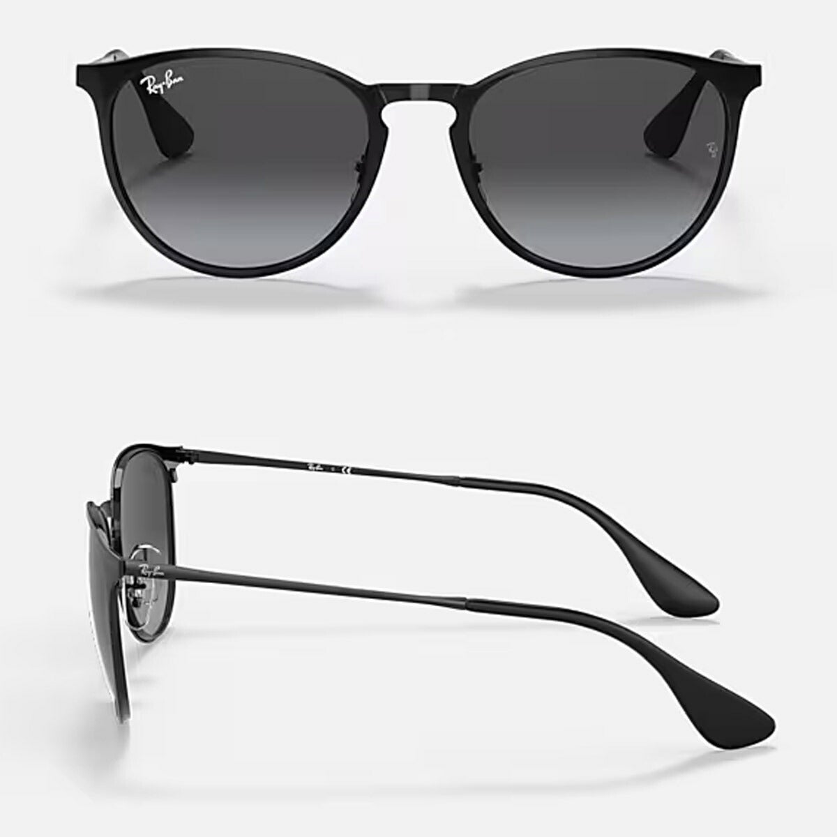 RayBanレイバンユニセックスErikaMetalサングラス3539002/8G54カラー名称：BLACK/LIGHTGREYGRADIENTDARKGREY【25FW】