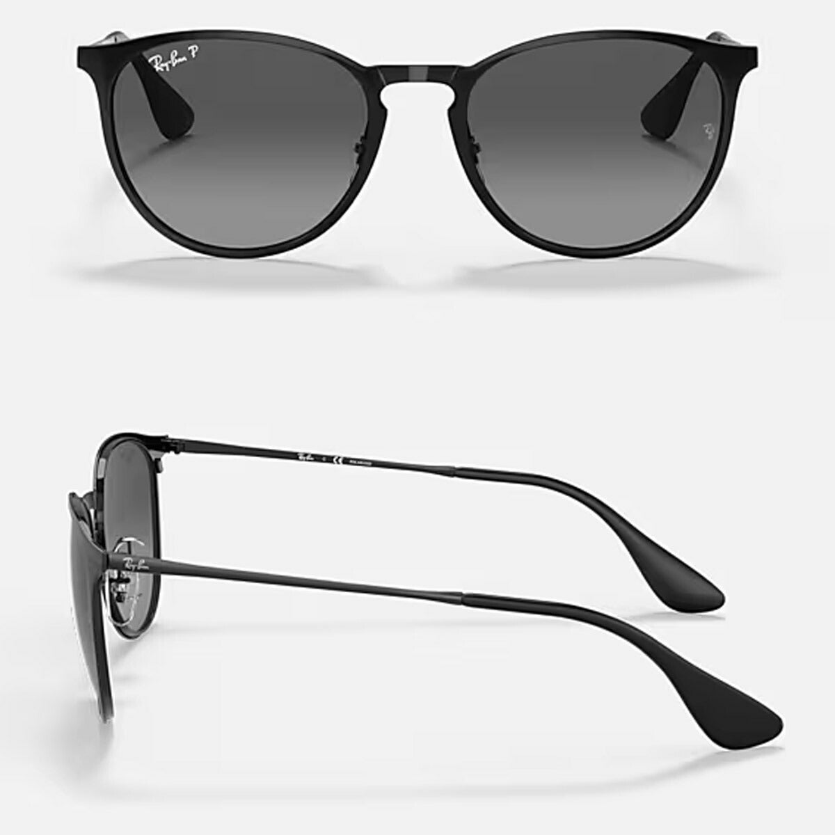 RayBanレイバンユニセックスErikaMetalサングラス3539002/T354カラー名称：BLACK/LIGHTGREYGRADIENTDARKGREY/POLARIZED【25FW】