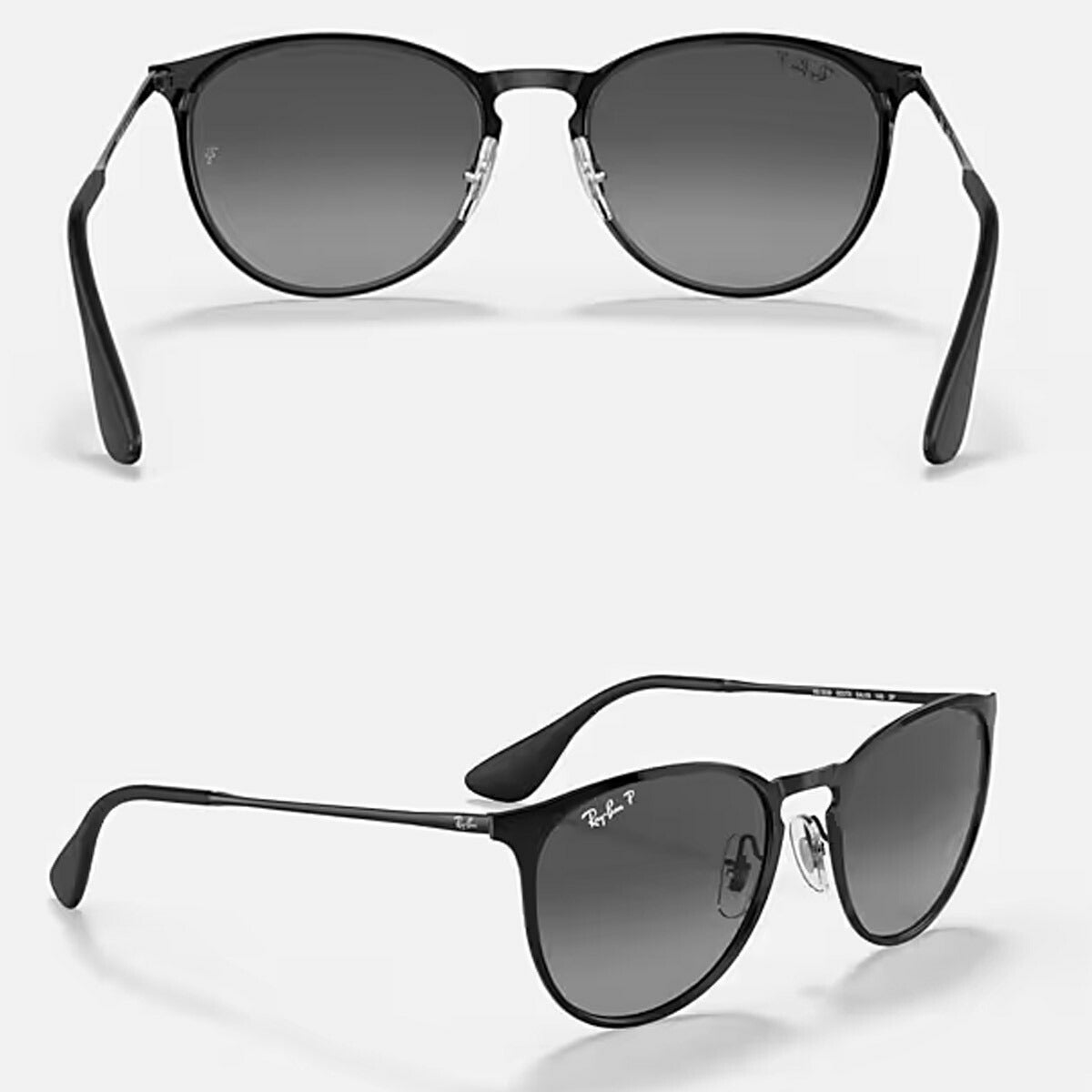 RayBanレイバンユニセックスErikaMetalサングラス3539002/T354カラー名称：BLACK/LIGHTGREYGRADIENTDARKGREY/POLARIZED【25FW】